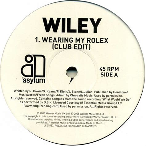 wiley wearing my rolex release date